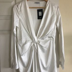 Fashion Nova Sugar Free White Dress